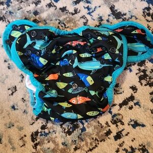Colorful Fish Print Kids Diaper Cover